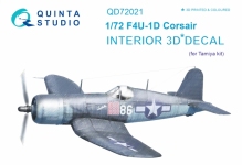 Quinta Studio 1/72 F4U-1D 3D Interior decal #72021 (Tamiya)